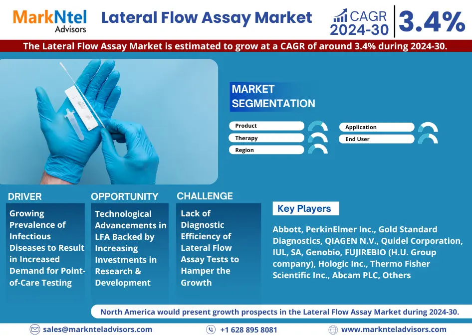 Emerging Trends in Lateral Flow Assay Market: Capitalizing on 3.4% CAGR Projections (2024-30)